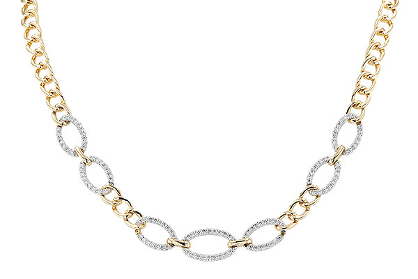 C274-29952: NECKLACE 1.12 TW (17")(INCLUDES BAR LINKS)