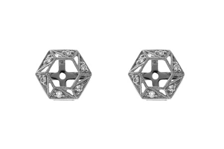 G000-72652: EARRING JACKETS .08 TW (FOR 0.50-1.00 CT TW STUDS)