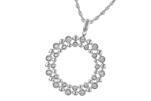 G190-69015: NECKLACE .12 TW