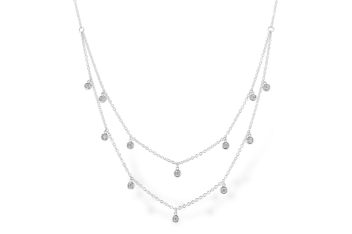 G274-29079: NECKLACE .22 TW (18 INCHES)