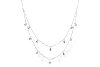 G274-29079: NECKLACE .22 TW (18 INCHES)