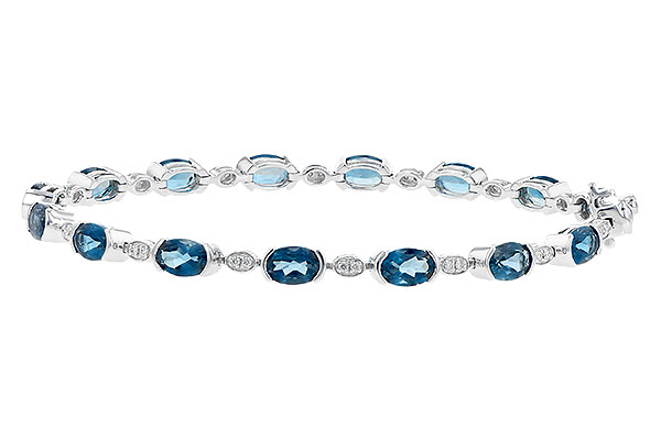 A190-69998: BRACELET 7.20 LONDON BLUE TOPAZ 7.36 TGW