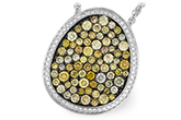 C186-14470: NECK 2.16 MULTI-COLOR DIAS 2.46 TW