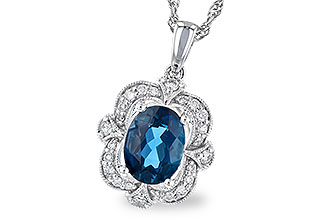 D273-43579: NECK 1.35 LONDON BLUE TOPAZ 1.50 TGW