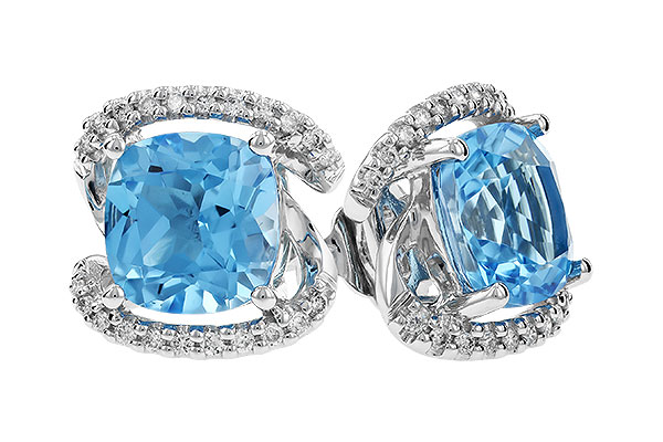 D274-31788: EARR 3.24 TW BLUE TOPAZ 3.40 TGW