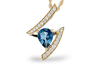 E275-19943: NECK 1.04 LONDON BLUE TOPAZ 1.23 TGW (8x6MM)