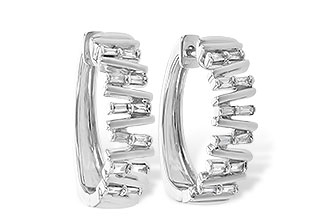 F190-69079: EARR .30 TW BAGUETTE DIAS