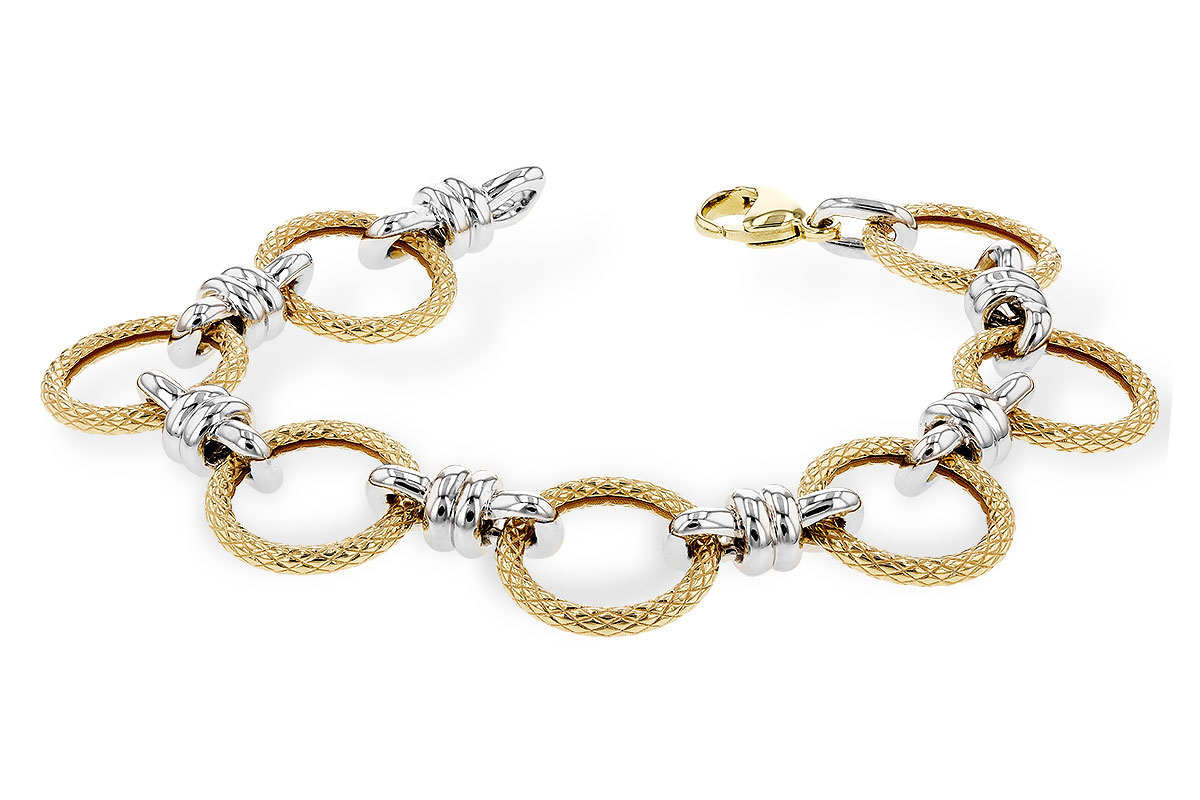 F274-35388: PLAIN GOLD BRACELET (7.25")