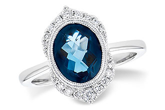 H273-44515: LDS RG 1.86 LONDON BLUE TOPAZ 2.00 TGW