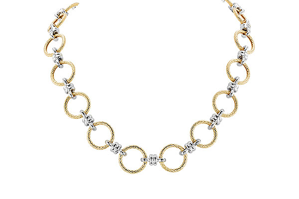 H274-35379: PLAIN GOLD NECKLACE (17")