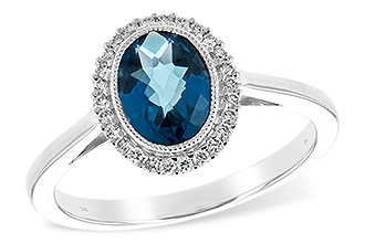 K189-74479: LDS RG 1.27 LONDON BLUE TOPAZ 1.42 TGW