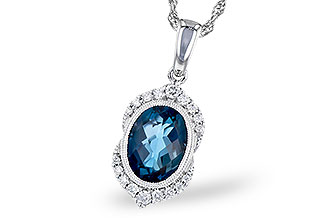 L273-45433: NECK 1.96 LONDON BLUE TOPAZ 2.10 TGW