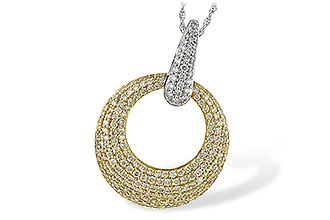 M189-76351: NECK 1.64 YELLOW DIAS 1.90 TW