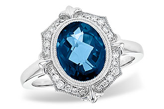 M190-71742: LDS RG 3.00 LONDON BLUE TOPAZ 3.16 TGW