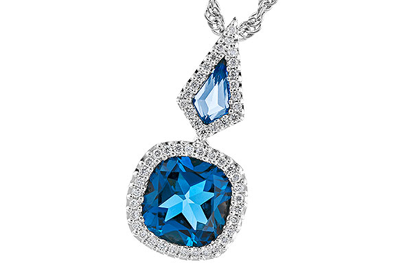 M274-31742: NECK 2.24 TW LONDON BLUE TOPAZ 2.40 TGW